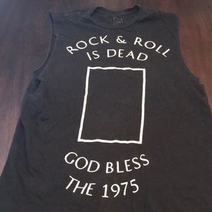 The 1975 “rock and roll is dead” muscle tank